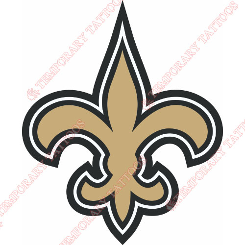 New Orleans Saints Customize Temporary Tattoos Stickers NO.613